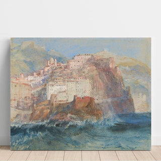 Gênes, vue depuis la mer, regardant vers l'église Santa Maria Assunta de Carignano - Joseph Mallord William Turner | Reproduction Tableau Décoration murale affiche copie