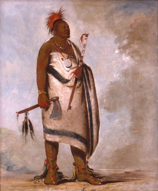 George Catlin - TchongTasSbBee Black Dog Second Chief.webp