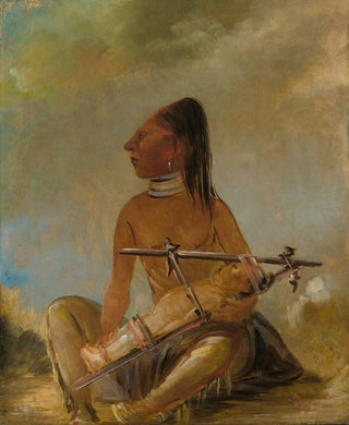 George Catlin - Woman And Child Showing How The Heads of Children Are Flattened.webp