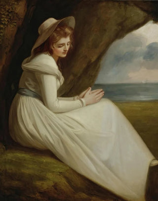 George Romney - Emma Hart Later Lady Hamilton As absence.webp
