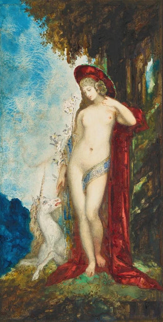 Gustave Moreau - Femme et Licorne.webp