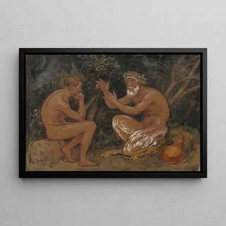 Hans Thoma - Faun und Jngling.webp