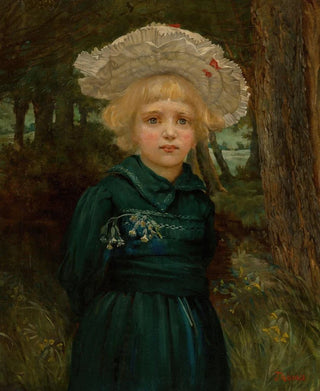 Hans Thoma - Portrait of a girl in a green dress.webp