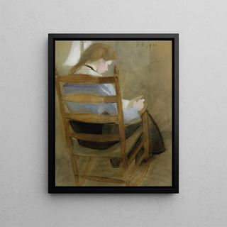 Helene Schjerfbeck - Girl Reading Seated Girl.webp