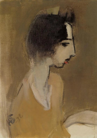 Helene Schjerfbeck - Profile of a Woman from memory.webp