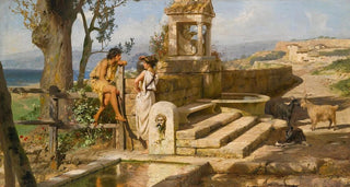 Henryk Siemiradzki - Conversation by the spring.webp