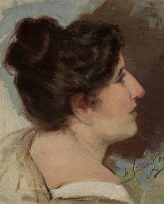 Henryk Siemiradzki - Study of a head.webp