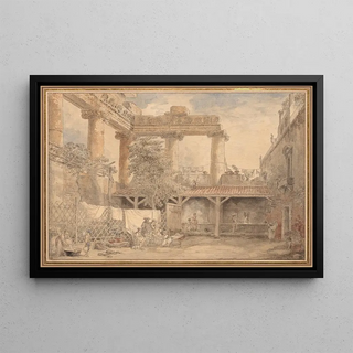Hubert Robert - Roman Ruins Villa Pamfili.webp