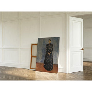 Inger en noir et violet - Edvard Munch | Reproduction Tableau Décoration murale affiche copie