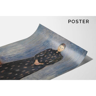 Inger en noir et violet - Edvard Munch | Reproduction Tableau Décoration murale affiche copie