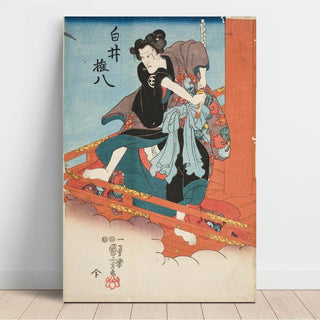 Iwai Hanshiro V dans le rôle de Shirai Gonpachi - Utagawa Kuniyoshi | Reproduction Tableau Décoration murale affiche copie