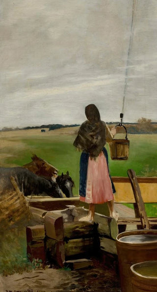 Jacek Malczewski - Girl at a water well.webp