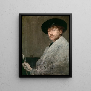 James Abbott McNeill Whistler - Arrangement in Gray Portrait of the Painter.webp