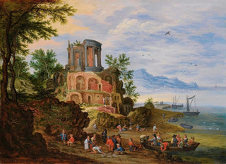 Jan Brueghel the Younger - Landscape With Ruins Animated With Figures.webp