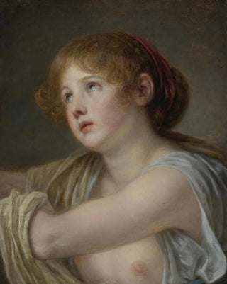 JeanBaptiste Greuze - Bust Of A Young Woman.webp