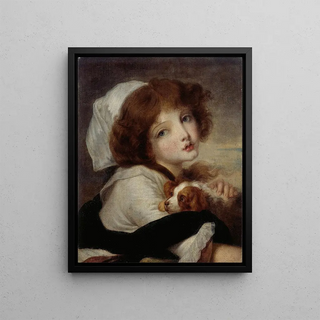 JeanBaptiste Greuze - Portrait de fillette au petit chien.webp