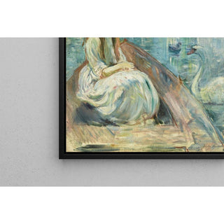 Jeanne Fourmanoir sur le Lac - Berthe Morisot | Reproduction Tableau Décoration murale affiche copie