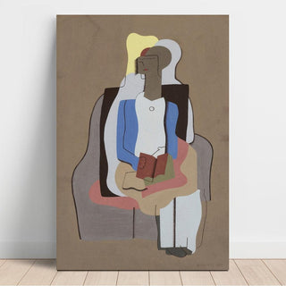 Jeune Fille Assise - Georges Valmier | Reproduction Tableau Décoration murale affiche copie