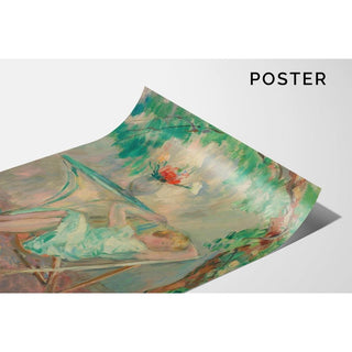 Jeune Fille Assoupie dans un Jardin - Henri Lebasque | Reproduction Tableau Décoration murale affiche copie