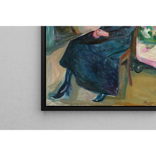 Jeune femme assise - Edvard Munch | Reproduction Tableau Décoration murale affiche copie