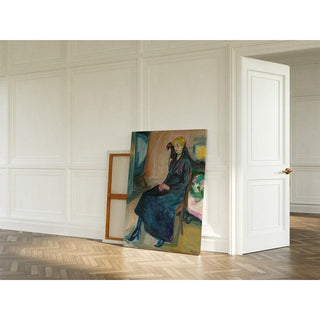 Jeune femme assise - Edvard Munch | Reproduction Tableau Décoration murale affiche copie