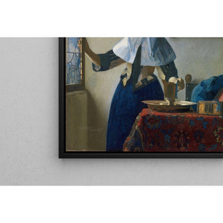 Jeune femme avec une cruche d'eau - Johannes Vermeer | Reproduction Tableau Décoration murale affiche copie