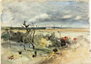 Johan Barthold Jongkind - Landscape with Man on a Donkey.webp
