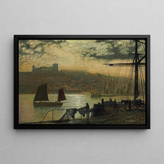 John Atkinson Grimshaw - Whitby Abbey And Church.webp