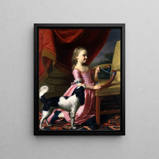 John Singleton Copley - Young Lady With A Bird And A Dog.webp