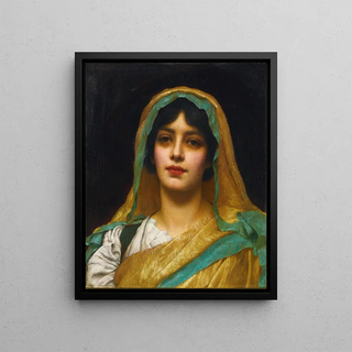 John William Godward - Head Of A Girl Atalanta.webp