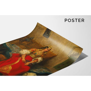 Juive de Tanger en Costume d'Appart - Eugène Delacroix | Reproduction Tableau Décoration murale affiche copie