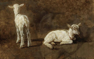 Juliette PeyrolBonheur - A Study Of Two Lambs.webp