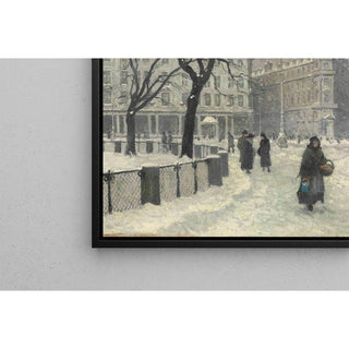 Kongens Nytorv, Copenhagen in Winter - Paul Fischer | Reproduction Tableau Décoration murale affiche copie