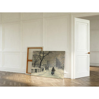 Kongens Nytorv, Copenhagen in Winter - Paul Fischer | Reproduction Tableau Décoration murale affiche copie