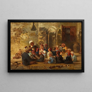 Konstantin Egorovich Makovsky - Schoolroom in Cairo.webp