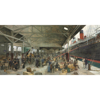 L’Embarquement de La Normandie au Havre – Théophile Poilpot