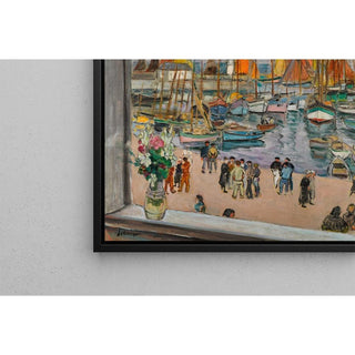 L’Île d’Yeu, fenêtre ouverte sur le port - Henri Lebasque | Reproduction Tableau Décoration murale affiche copie