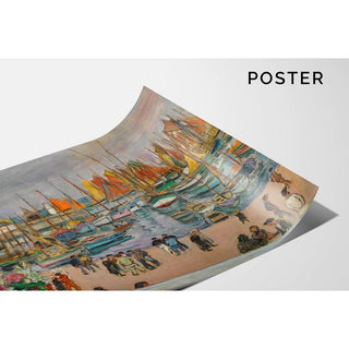 L’Île d’Yeu, fenêtre ouverte sur le port - Henri Lebasque | Reproduction Tableau Décoration murale affiche copie