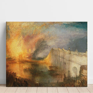 L'Incendie des maisons des Lords et des Communes, 16 octobre 1834 - Joseph Mallord William Turner | Reproduction Tableau Décoration murale affiche copie