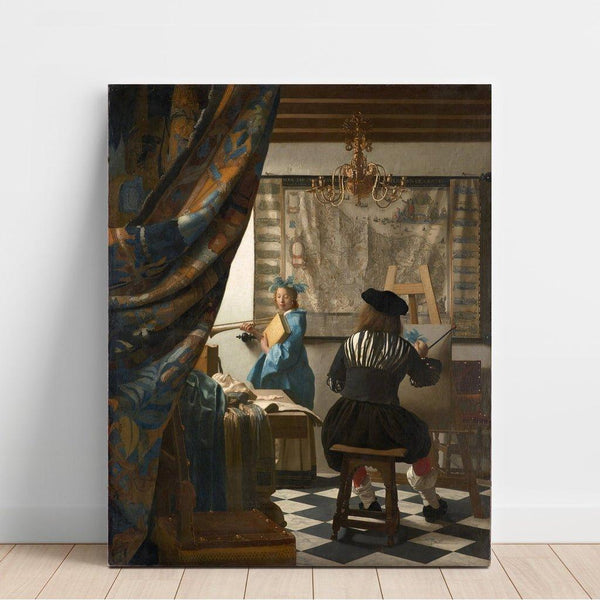 Reproduktion des Gemäldes L-Kunstdruck des Malens - Johannes Vermeer
