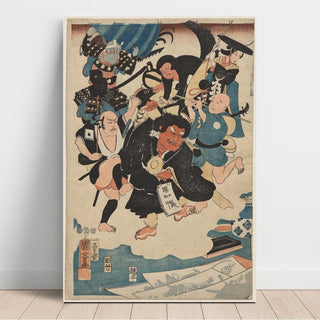 L'étrange histoire d'Ukiyo Matahei - Utagawa Kuniyoshi | Reproduction Tableau Décoration murale affiche copie
