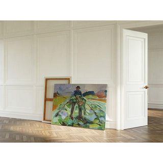 L'homme dans le champ de choux - Edvard Munch | Reproduction Tableau Décoration murale affiche copie