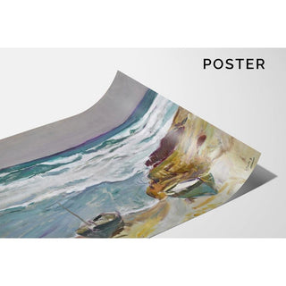 La Caleta, Málaga - Joaquín Sorolla | Reproduction Tableau Décoration murale affiche copie