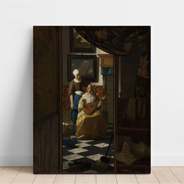 Reproduktion des Gemäldes Die Liebesbrief - Johannes Vermeer