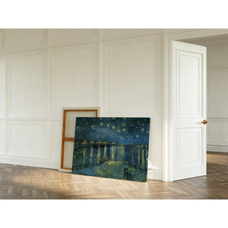 La Nuit étoilée sur le Rhône - Vincent Van Gogh | Reproduction Tableau Décoration murale affiche copie