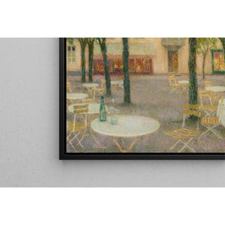 La Place des buveurs d'eau, Aix-les-Bains - Henri Le Sidaner | Reproduction Tableau Décoration murale affiche copie