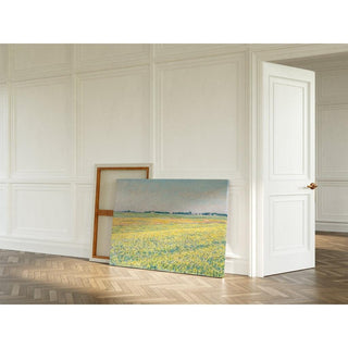 La Plaine de Gennevilliers, Champs Jaunes - Gustave Caillebotte | Reproduction Tableau Décoration murale affiche copie