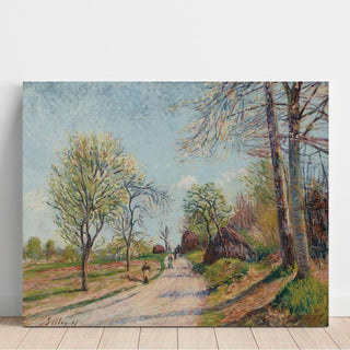 La Route de Veneux - Alfred Sisley | Reproduction Tableau Décoration murale affiche copie