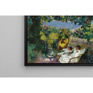 La Sieste dans le jardin - Joaquín Sorolla | Reproduction Tableau Décoration murale affiche copie