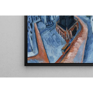 La Tour Rouge à Halle - Ernst Ludwig Kirchner | Reproduction Tableau Décoration murale affiche copie